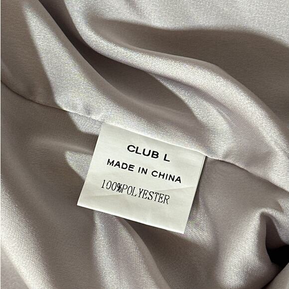 Club L London Gray Wrap Tie Detail Relaxed Blazer Gray Size 2 Celeb Style - Picture 14 of 16